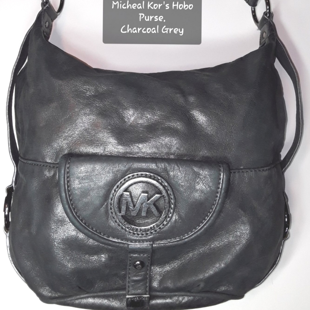 Michael Korr's Charcoal Grey Hobo Bag